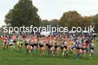 Girls Under-15s relay, 2025 Northern Cross Country Relays, Graves Park, Sheffield. Photo: David T. Hewitson/Sports for All Pics
